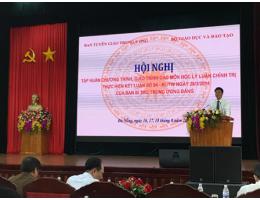 Giảng viên Khoa LLCT tham gia tập huấn giảng dạy các môn Lý luận Chính trị theo chương trình mới