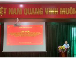 Chi bộ khoa Chính trị - Luật tham gia hội nghị quán triệt, học tập nội dung tác phẩm về phòng chống tham nhũng của Tổng Bí thư Nguyễn Phú Trọng do Đảng bộ Trường Đại học Hà Tĩnh triển khai